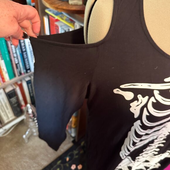 Torrid | Jersey Knit Cold Shoulder Skeleton Dress | Size 4 - Picture 8 of 9